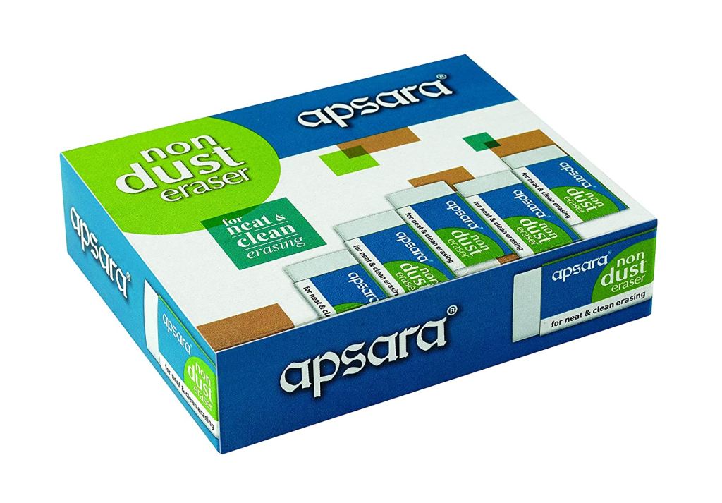 Apsara Non Dust Eraser (Small)-20 PIECE