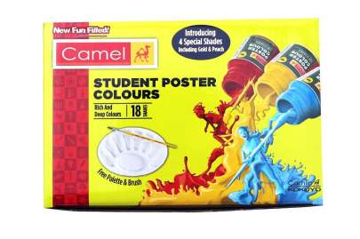 Camlin Student S Poster Colour 18 Shades 